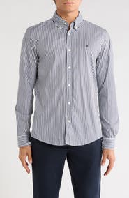 BOSS Roan Slim Fit Stretch Button-Up Shirt
