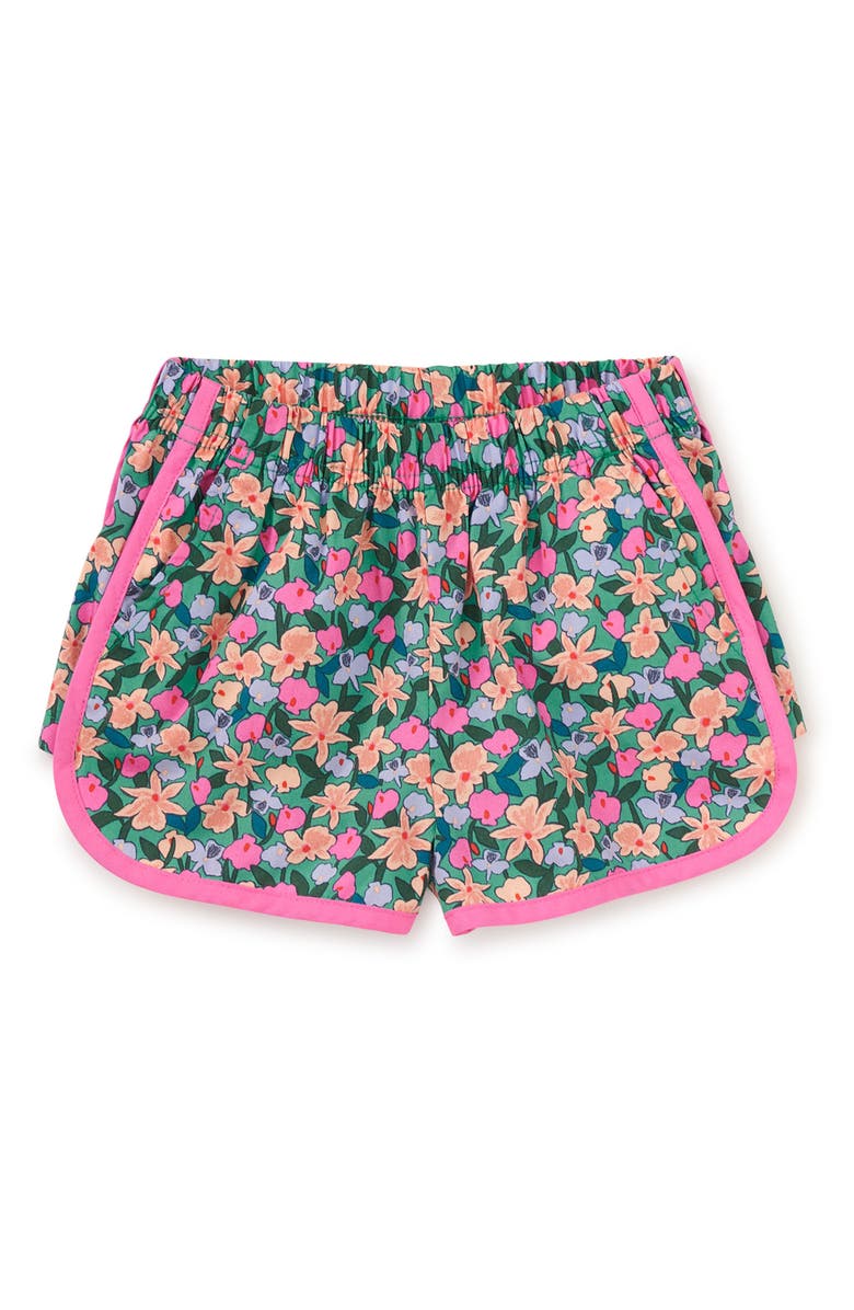 Tea Collection Woven Dolphin Shorts, Alternate, color, Orchid Ditsy