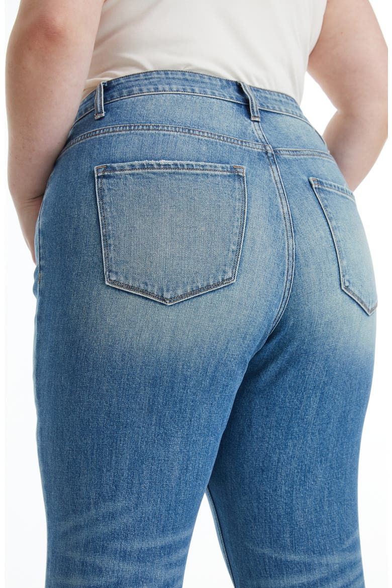 High Waist Bootcut Jeans, Alternate, color, RETRO