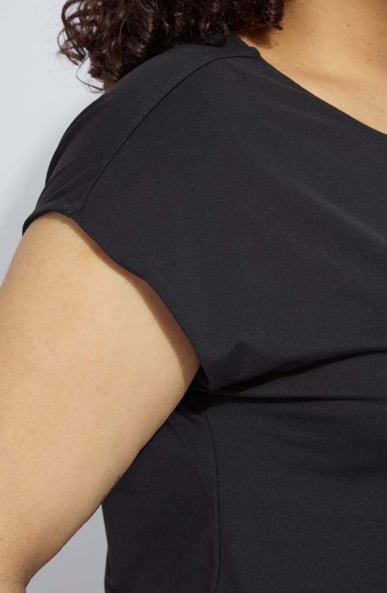 Lysse 'Lyssentials Cap Sleeve T-Shirt, Alternate, color, Black