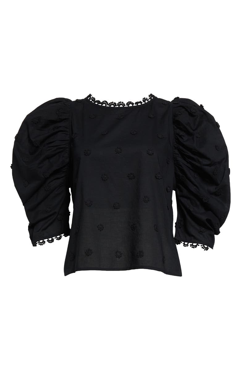 FARM Rio Floral Applique Cotton Top, Alternate, color,