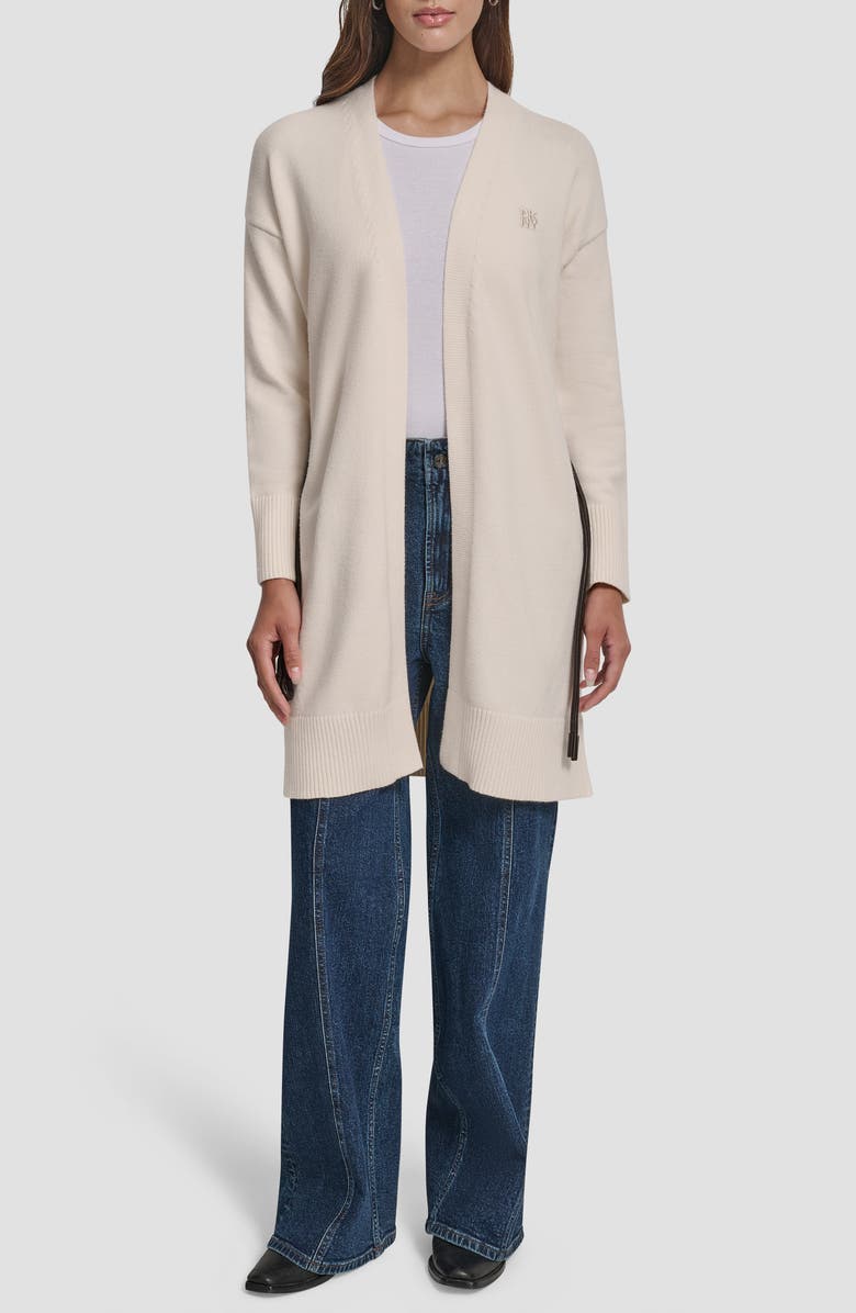 DKNY Jeans Relaxed Cardigan, Alternate, color, Blonde/ Brown