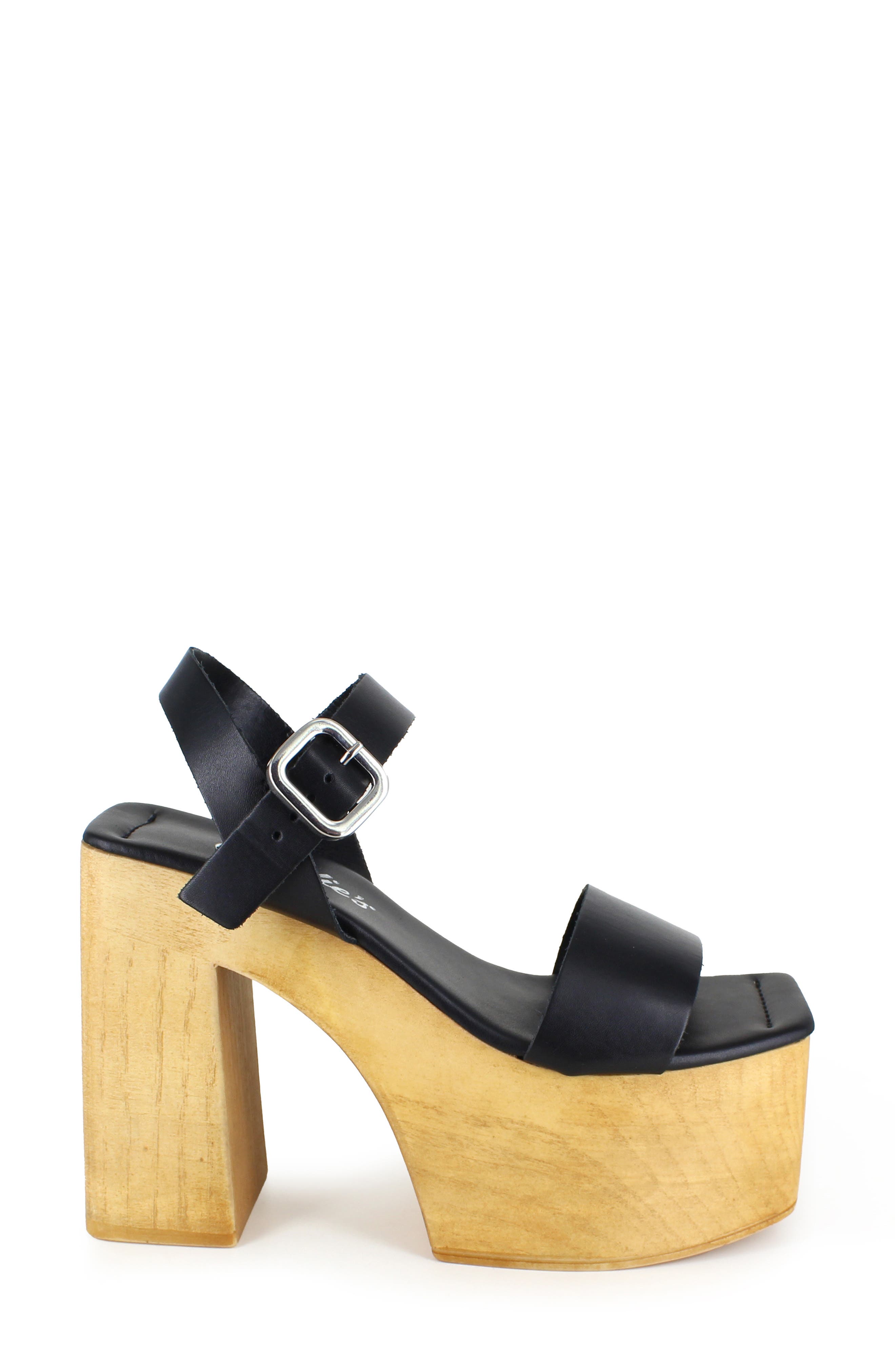 Candie's Sayloy Platform Sandal, Alternate, color, Black