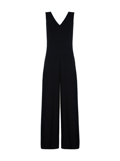 Ro&zo Sleeveless Jersey V Neck Jumpsuit In Brown