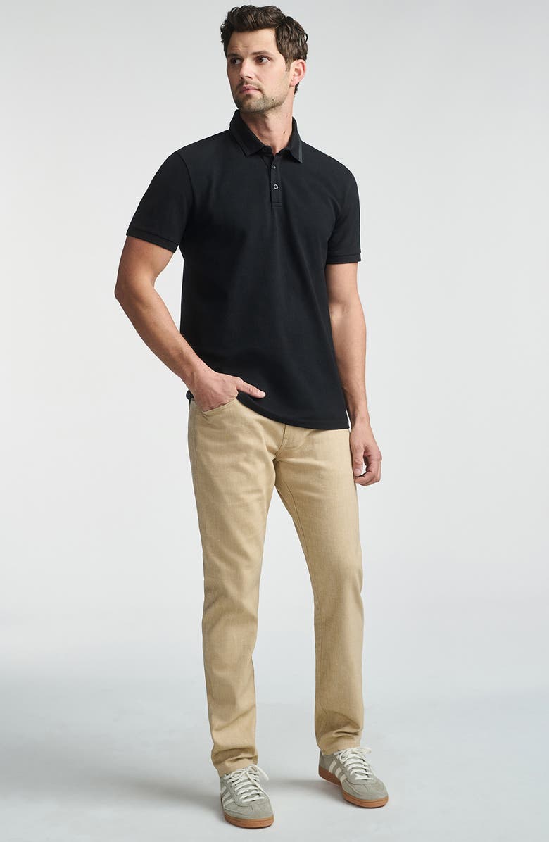 Mavi Jeans Trim Fit Contrast Collar Piqué Polo, Alternate, color,