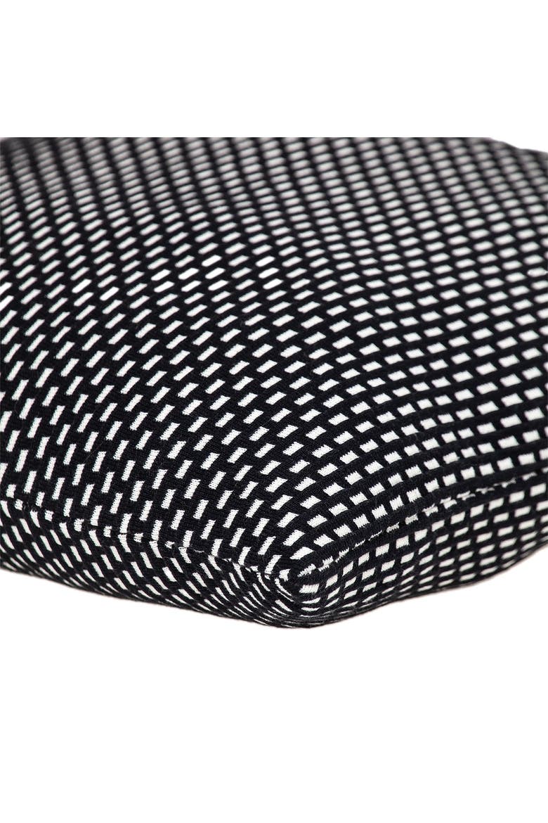Tuxedo Transitional Black Throw Pillow, Alternate, color, BLACK