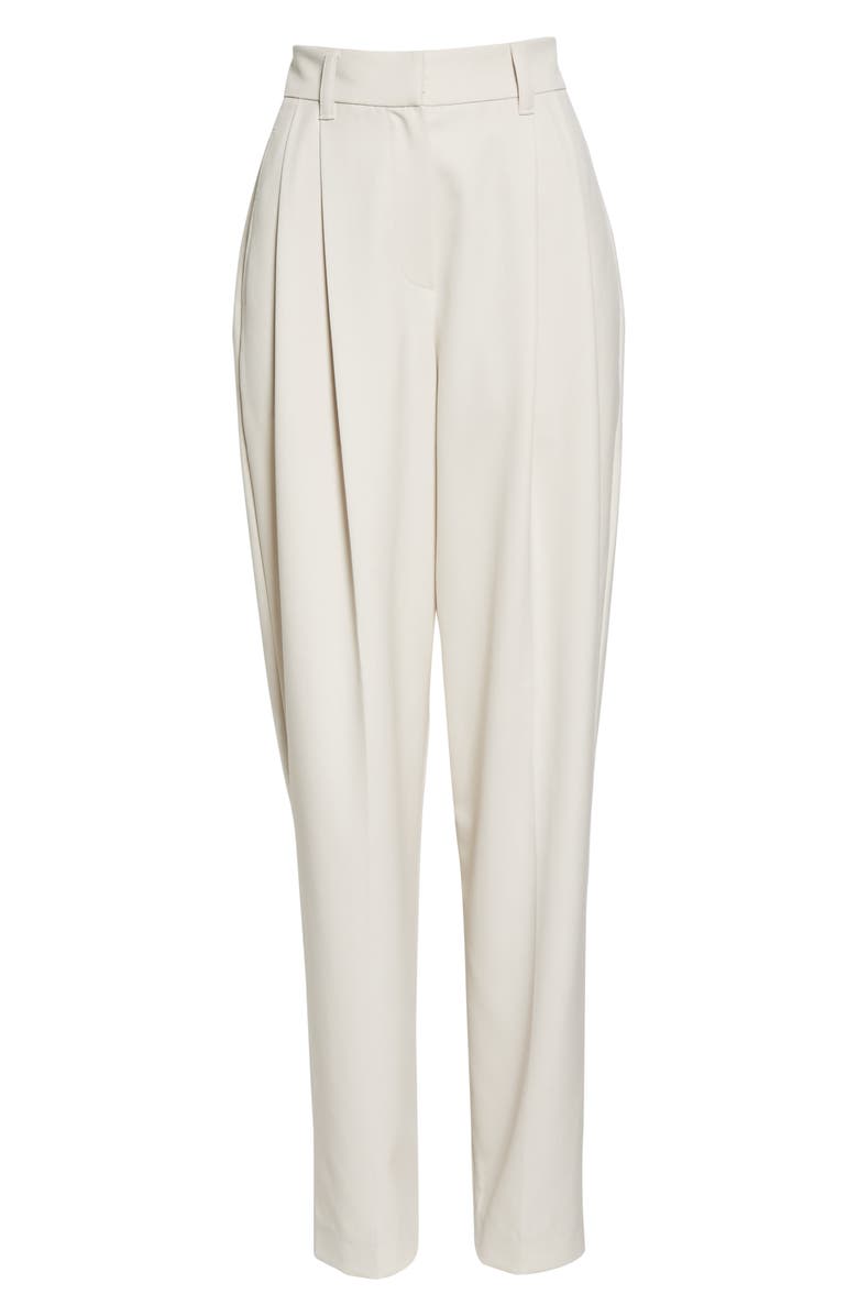 Brunello Cucinelli Pleated Straight Leg Wool Pants, Alternate, color,