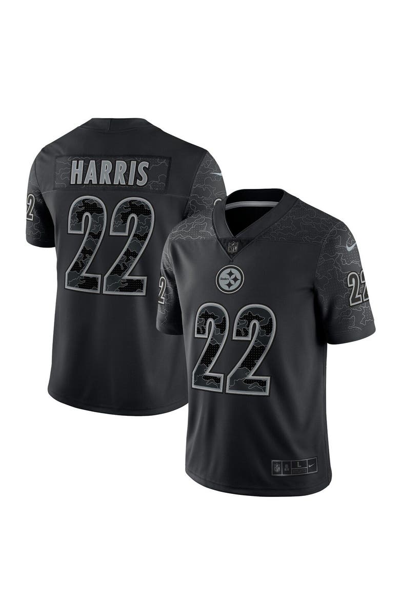 Nike Men's Nike Najee Harris Black Pittsburgh Steelers RFLCTV Limited Jersey, Main, color, 