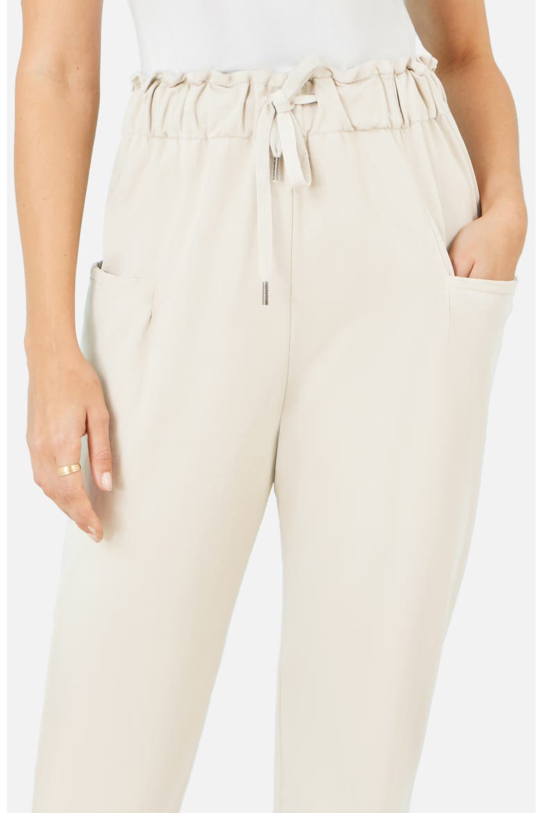 Cotton Relaxed Stretch Trousers, Alternate, color, Chalk