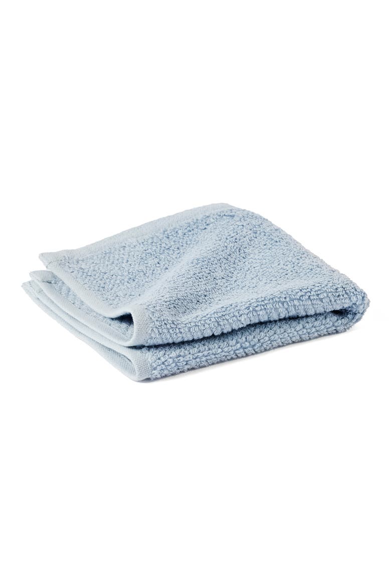 Air Weight® Organic Cotton Washcloth, Main, color, STONE BLUE