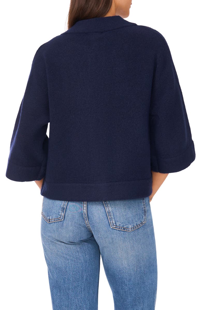 Halogen<sup>®</sup> Wide Sleeve Top, Alternate, color, Classic Navy