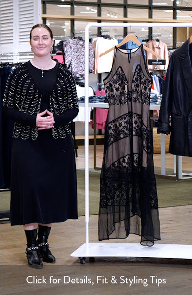 Tristan Lace & Chiffon Maxi Dress, sales video thumbnail