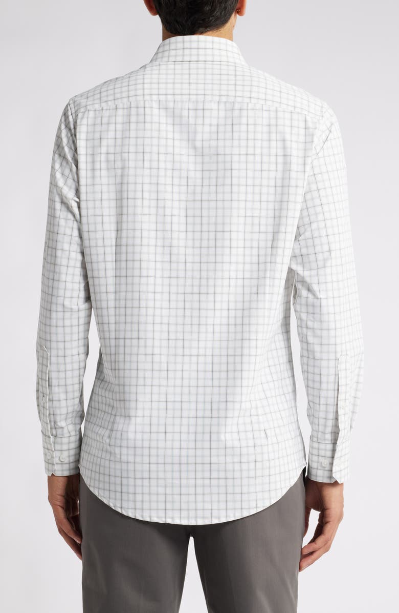 Mizzen+Main Leeward Trim Fit Check Performance Button-Up Shirt, Alternate, color, 