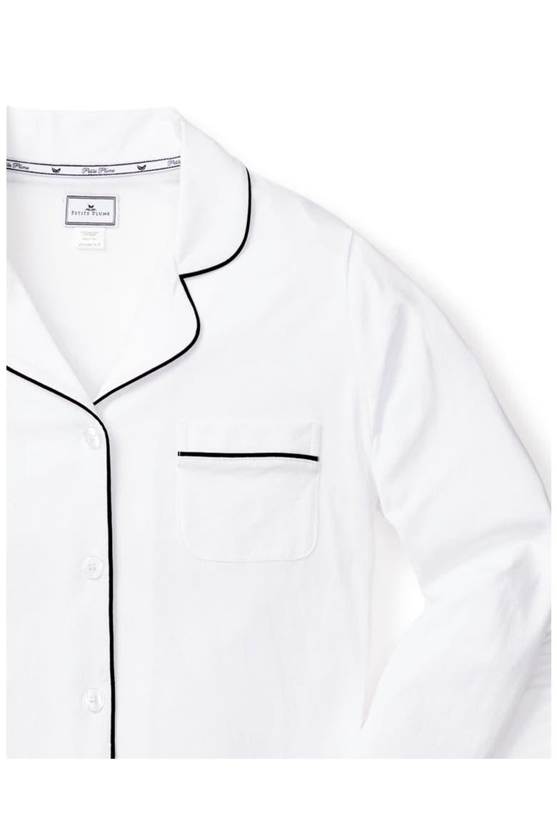 Luxe Pima Cotton Pajamas, Alternate, color, WHITE