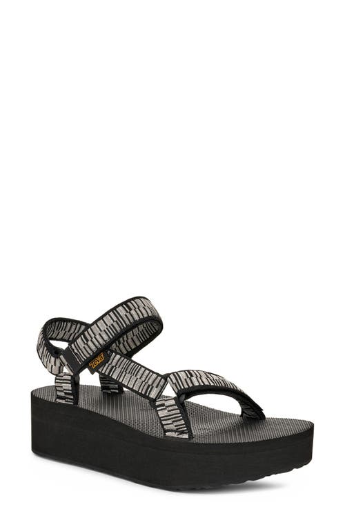 Teva Universal Platform Sandal In Black