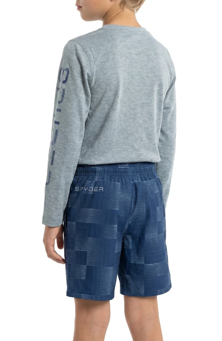 Spyder Kids' Dot Matrix Long Sleeve Rashguard, Alternate, color, Abyss