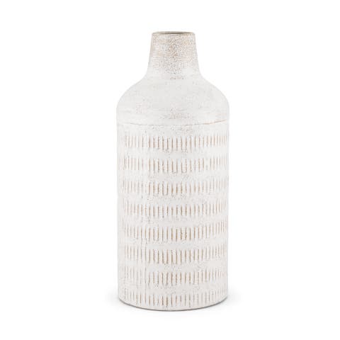 Tisha Terracotta Distressing Metal Vase