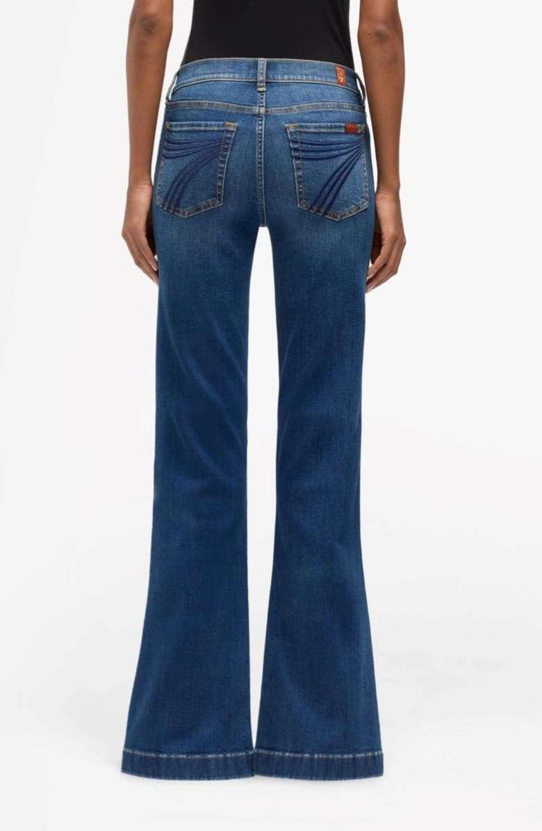 7 For All Mankind Dojo Mid Rise Flare Jeans, Alternate, color, Medium Melrose