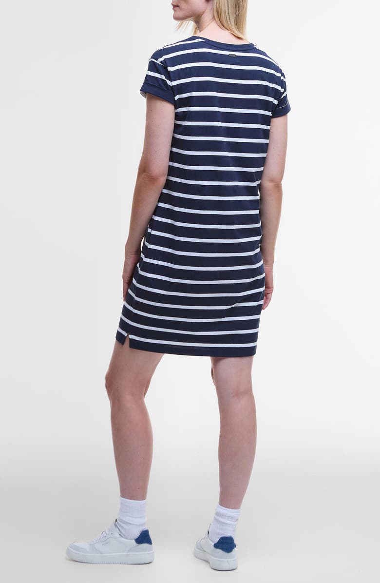 Barbour Otterburn Stripe Cotton T-Shirt Dress, Alternate, color, Navy