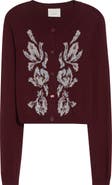 Cinq à Sept Isolde Tulip Jacquard Cardigan