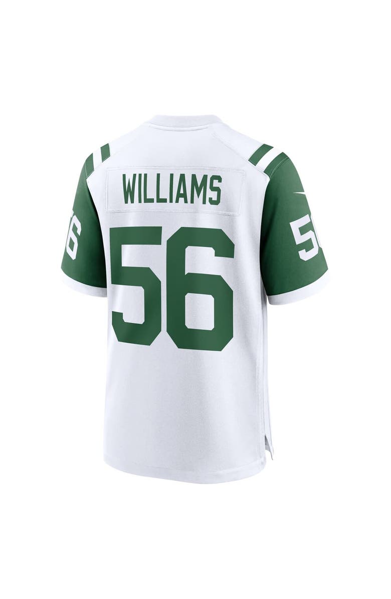 Nike Men's Nike Quincy Williams White New York Jets Alternate Game Jersey, Alternate, color, White