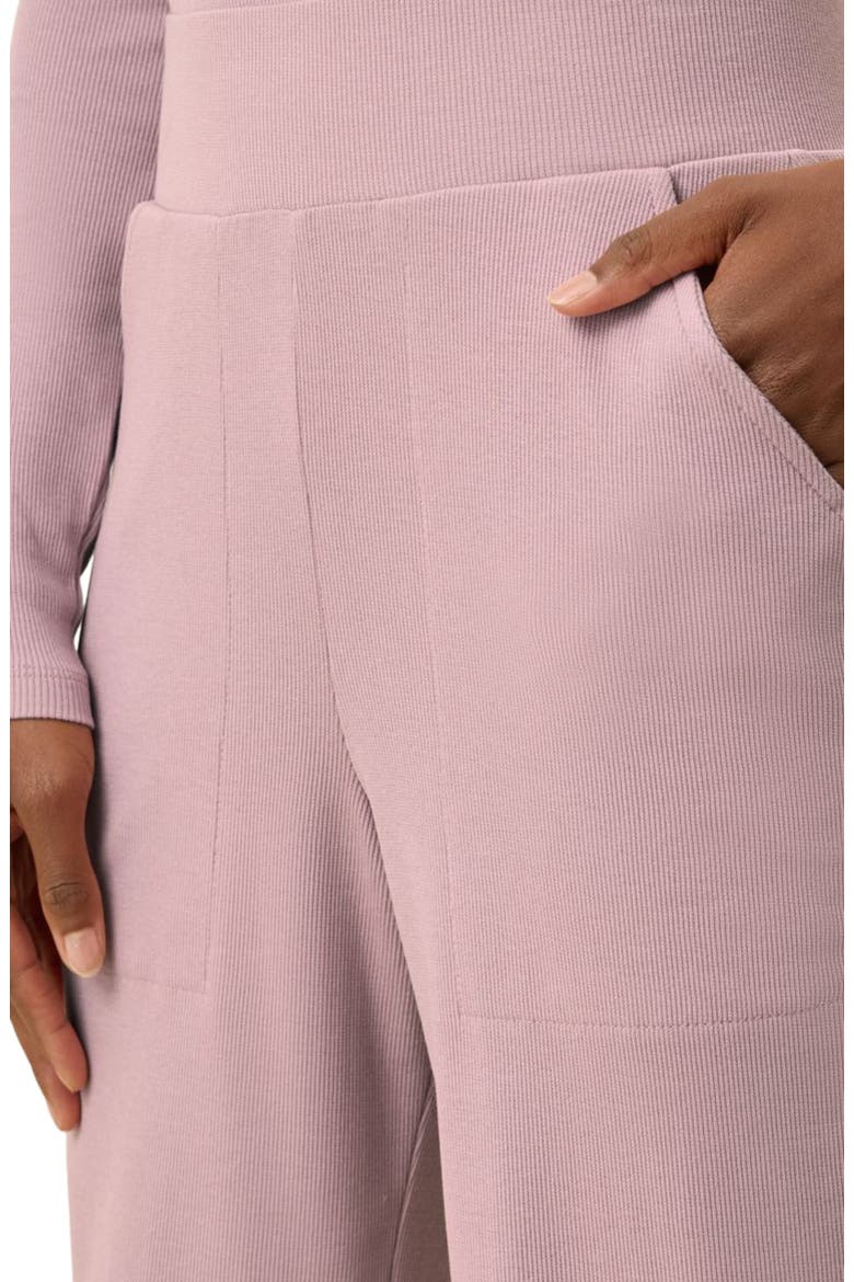 Dream Rib Wide Leg Lounge Pant Made with Organic Cotton, Alternate, color, Lavender Haze