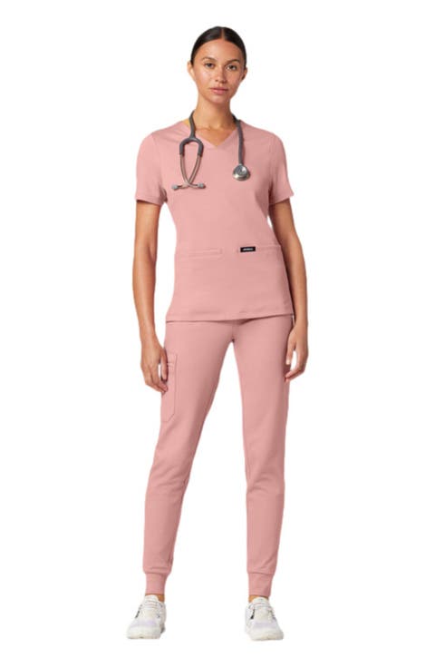 Rubi Women's 6-Pocket Slim Knit Scrub Jogger