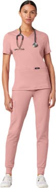 JAANUU Rubi Women's 6-Pocket Slim Knit Scrub Jogger