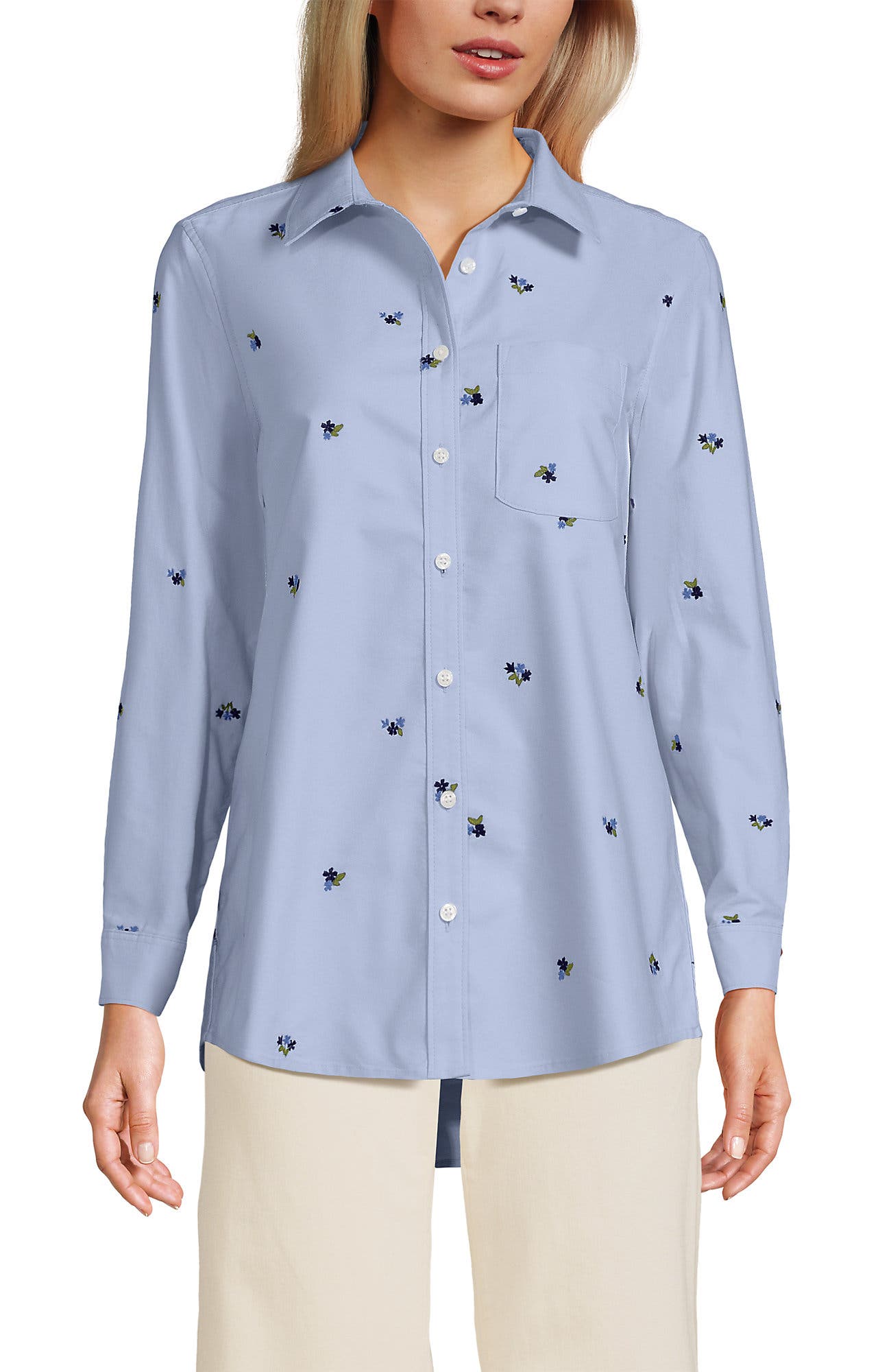 Soft Sky/Deep Sea Floral