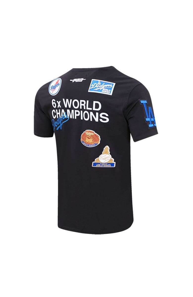 PRO STANDARD Men's Pro Standard Black Los Angeles Dodgers Championship T-Shirt, Alternate, color, 