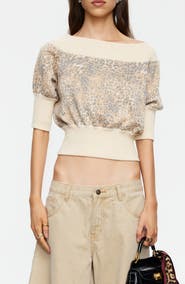 LIONESS Adriana Off the Shoulder Sweater