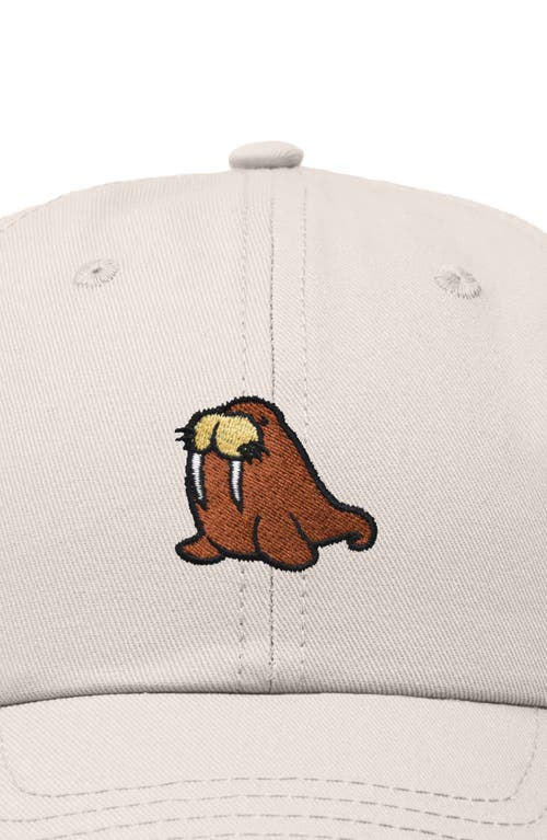 Dalix Walrus Embroidered Outdoor Cap In Beige