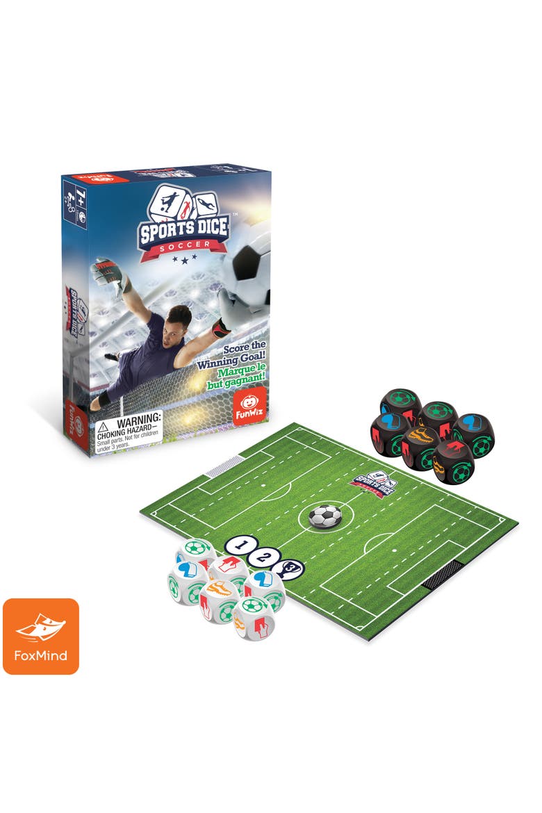Sports Dice Soccer, 2 or 4 Players, Ages 7+, Alternate, color, Multicolored