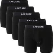 Lacoste Core Essentials Assorted 5-Pack Stretch Cotton Boxer Briefs