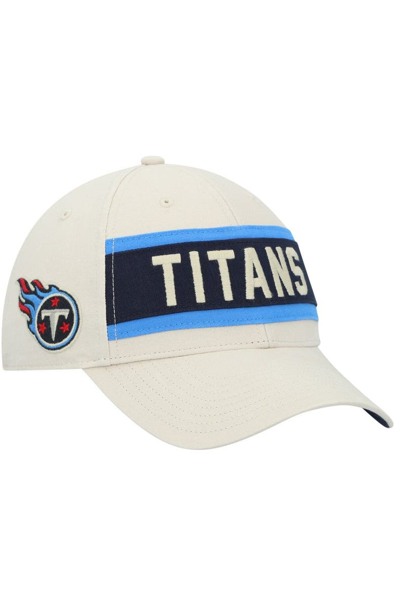 '47 Men's '47 Cream Tennessee Titans Crossroad MVP Adjustable Hat, Main, color, 