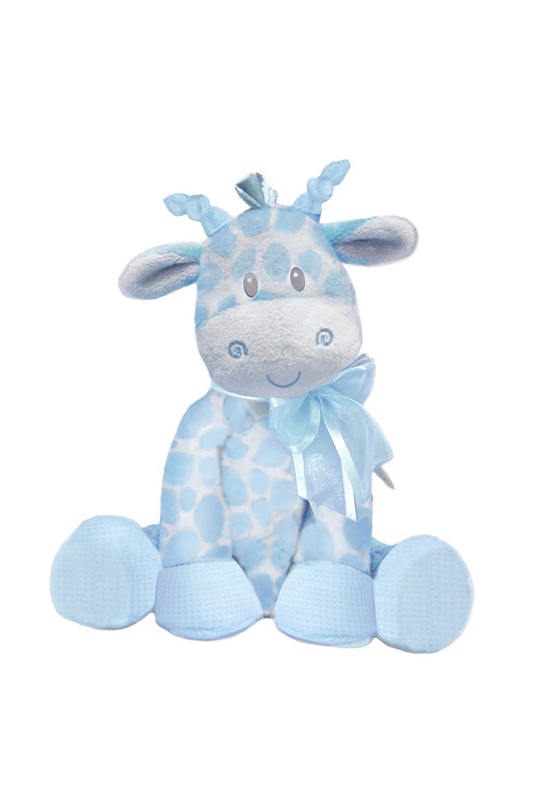 Jingles 11 Inch Sitting Giraffe, Blue, Main, color, Blue