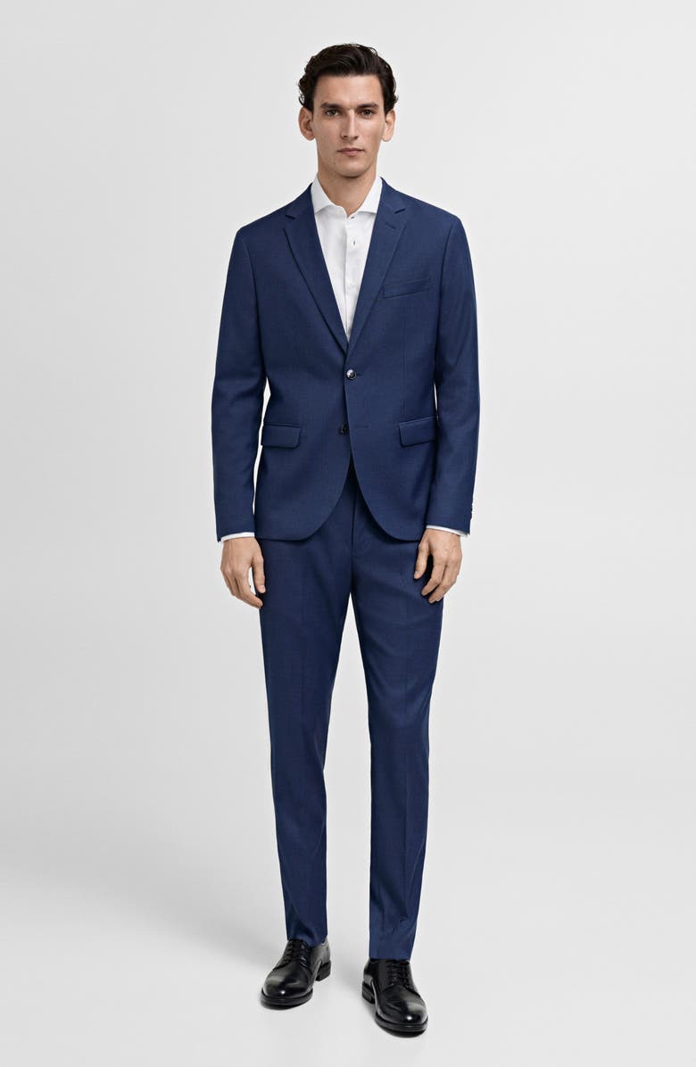 MANGO Slim Fit Poplin Button-Up Shirt, Alternate, color, White