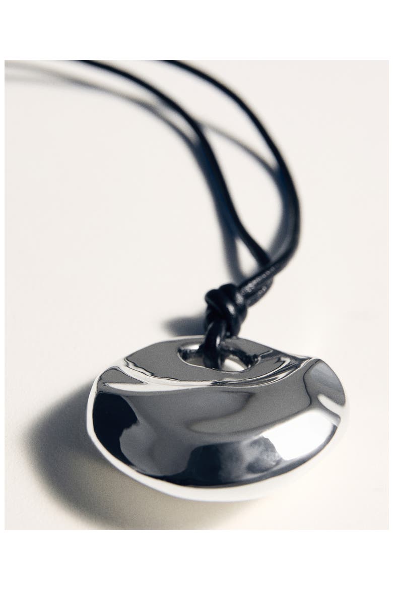 Metal Pendant Necklace, Alternate, color, SILVER