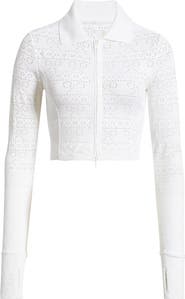 LoveShackFancy Tinker Pointelle Knit Jacket