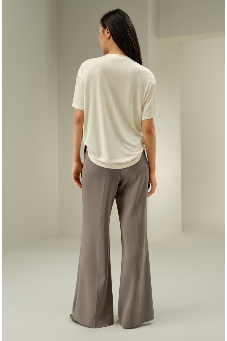 Silk Jersey Oversized Tee, Alternate, color, Lily White