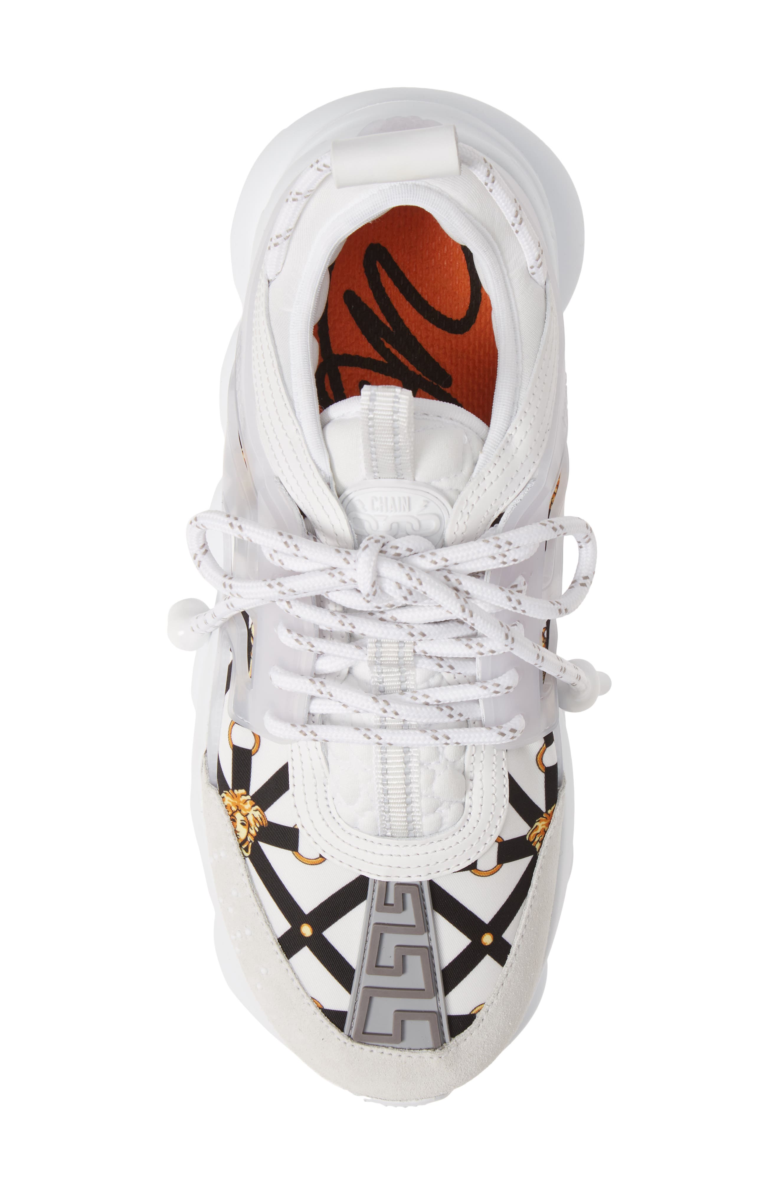 Versace Chain Reaction Sneaker, Alternate, color, 