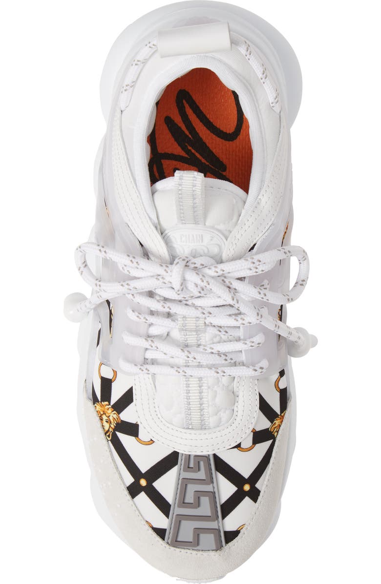 Versace Chain Reaction Sneaker, Alternate, color,