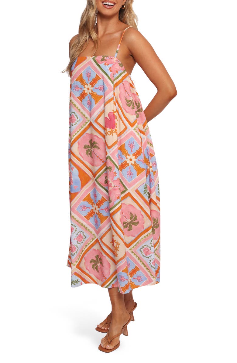 Petal & Pup Gisela Print Sundress, Alternate, color, Multi Tile