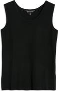 Ming Wang Scoop Neck Sweater Tank