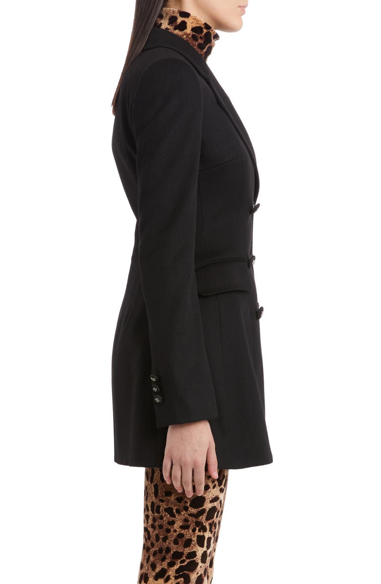 Dolce&Gabbana Double Breasted Virgin Wool & Cashmere Jacket, Alternate, color,