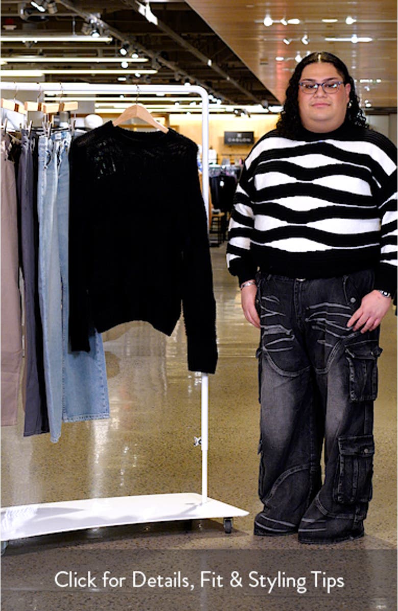 Charles Textured Stripe Crewneck Sweater, sales video thumbnail