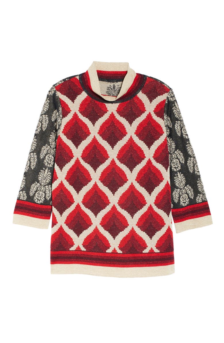Marina Rinaldi Audrey Jacquard Sweater, Alternate, color,