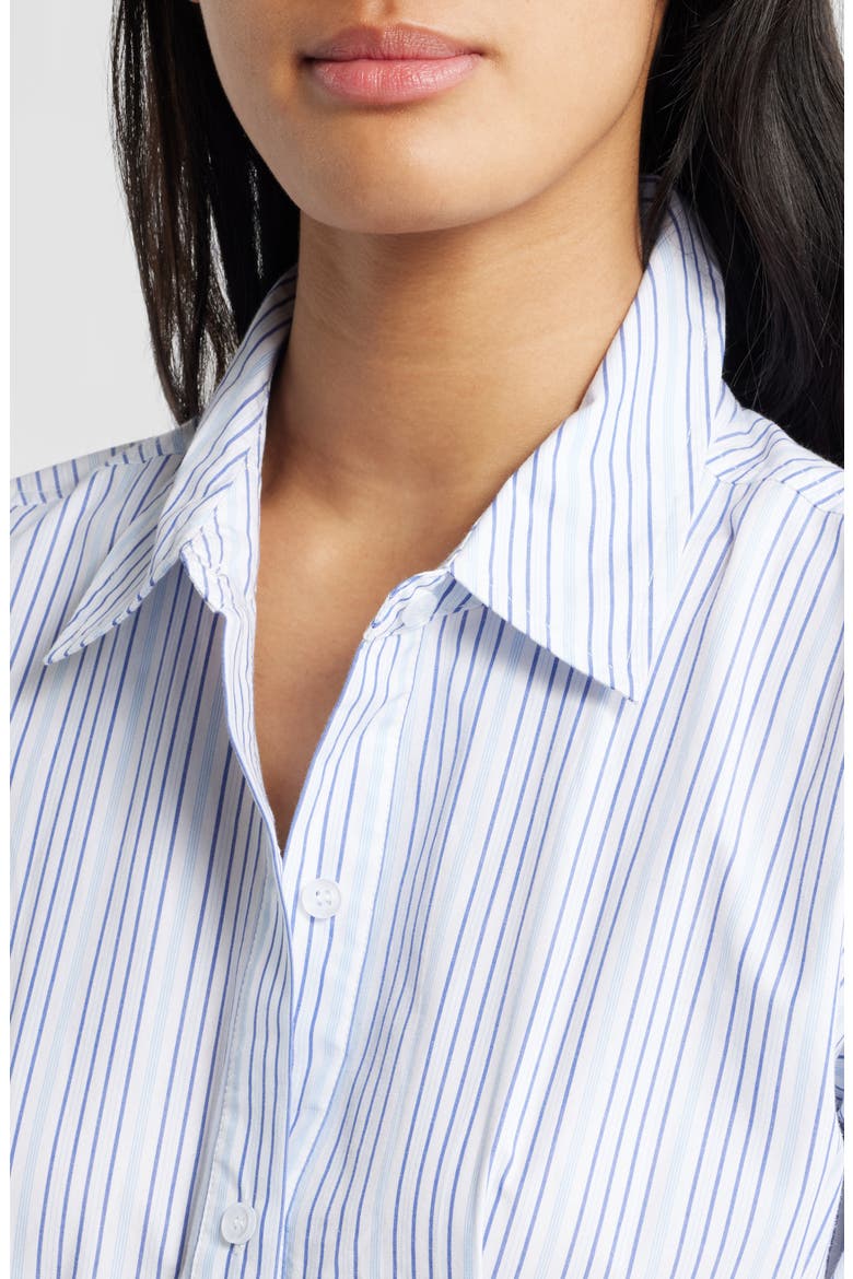Stripe Cotton Poplin Shirtdress, Alternate, color, BLUE MULTI