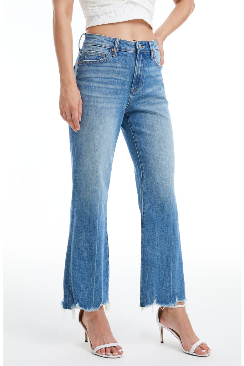 Mid Rise Wide Leg Jeans, Alternate, color, TURQUOISE