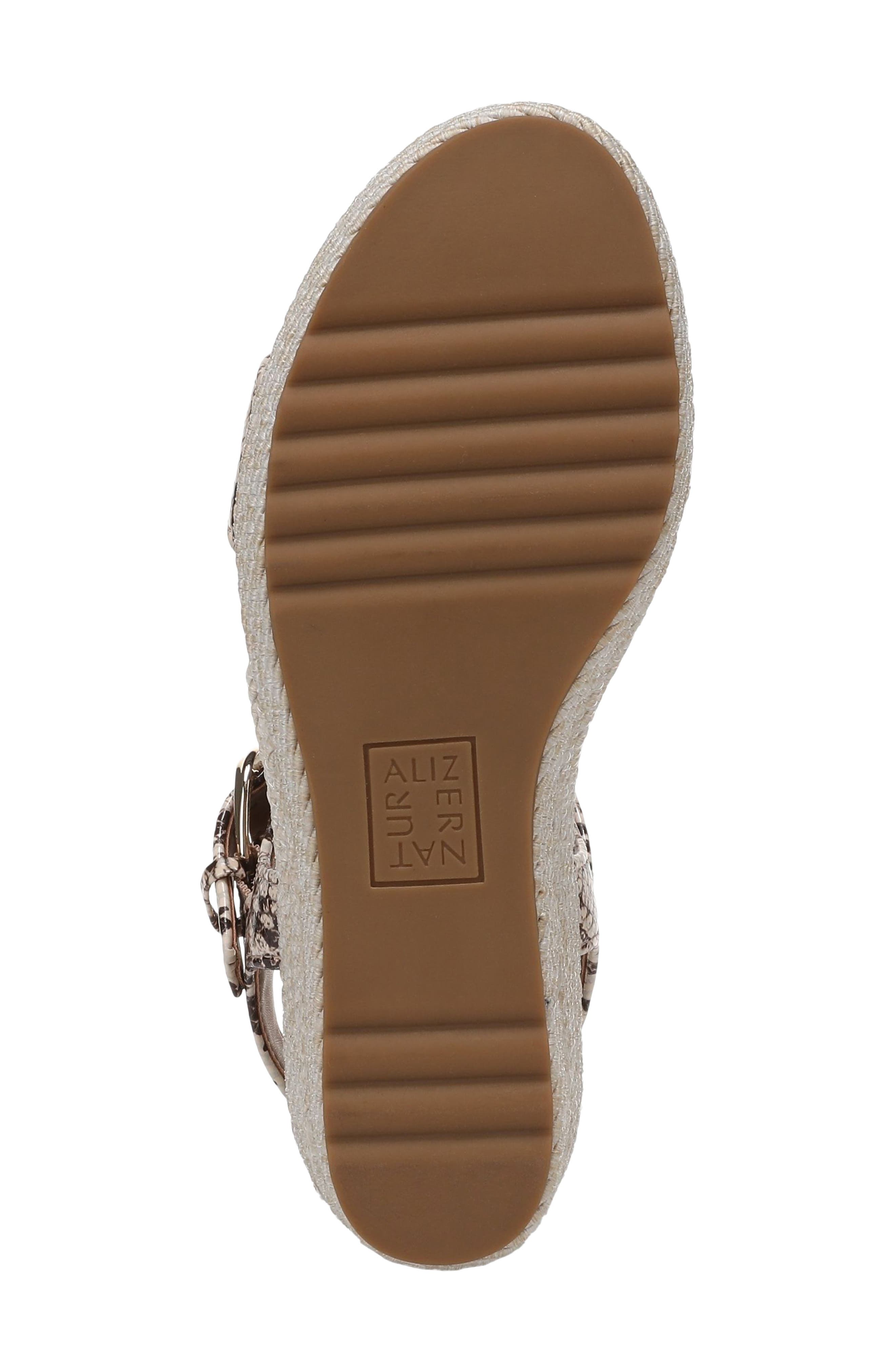 Naturalizer Stella Platform Wedge Sandal, Alternate, color, Beige Multi